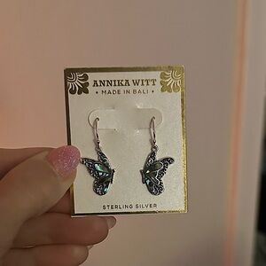ANNIKA WITT BALI STERLING SILVER ABALONE BUTTERFLY…